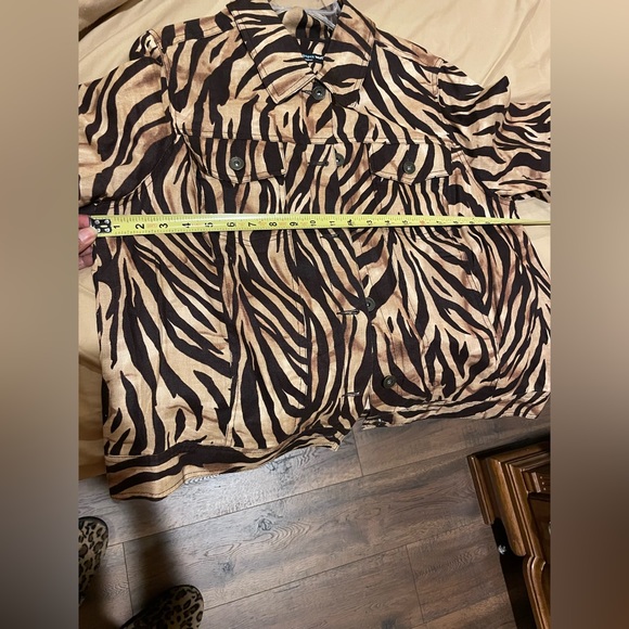 100% Linen Jacket, animal print, very high quality linen - Picture 7 of 8